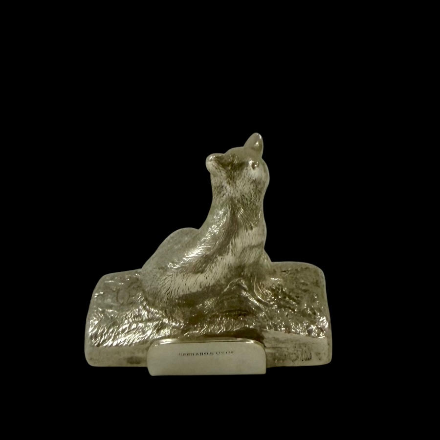 Early 20th Century Antique Edwardian Sterling Silver Novelty Pair Menu Holders London 1909 Garrard & Co Ltd